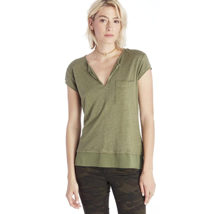 Sanctuary Sanctuary City Mix Tee - Cactus-xs