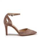 Sole Society Sole Society Cadena Pointed Toe Suede Heel - Portobello-12