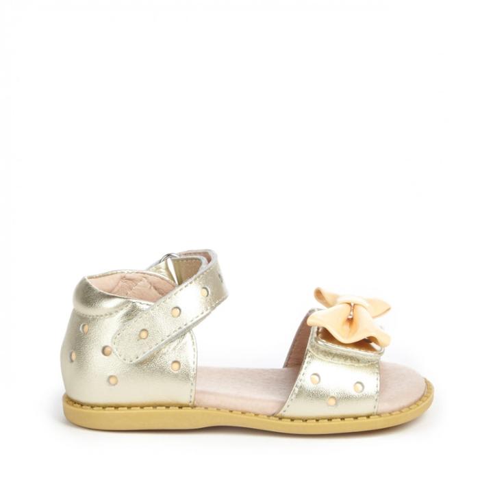 Livie And Luca Livie And Luca Minnie Flat Sandal - Gold Metallic-6t
