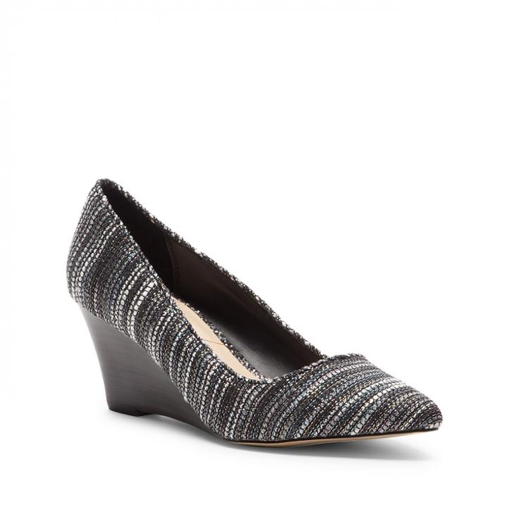 Sole Society Sole Society Juli Mid Heel Wedge - Multi Silver-6.5