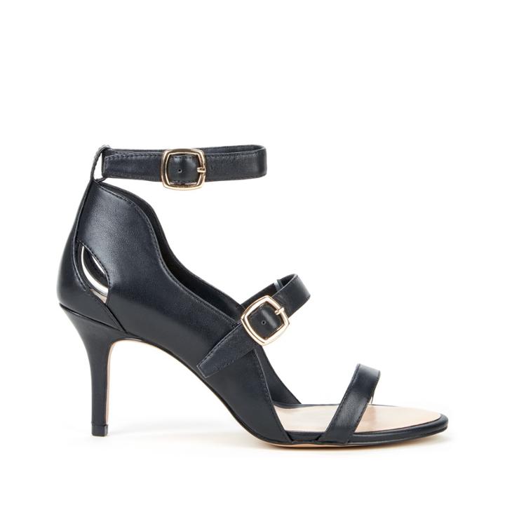 Sole Society Sole Society Carine Triple Strap Sandal - Black