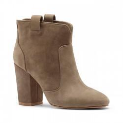 French Connection Sole Society Livvy Suede Bootie - Olive Branch-8.5