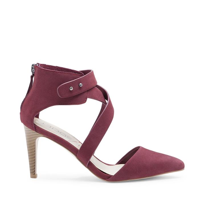 Sole Society Sole Society Tina Strappy High Heel Pump - Crimson Red