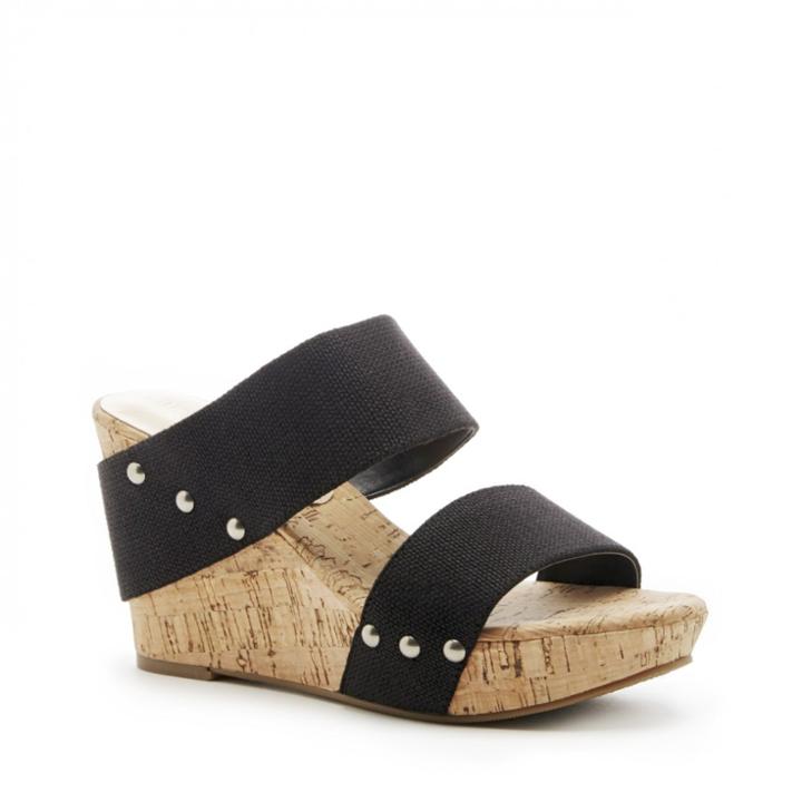 Sole Society Sole Society Emilia Platform Wedge Sandal - Black-5