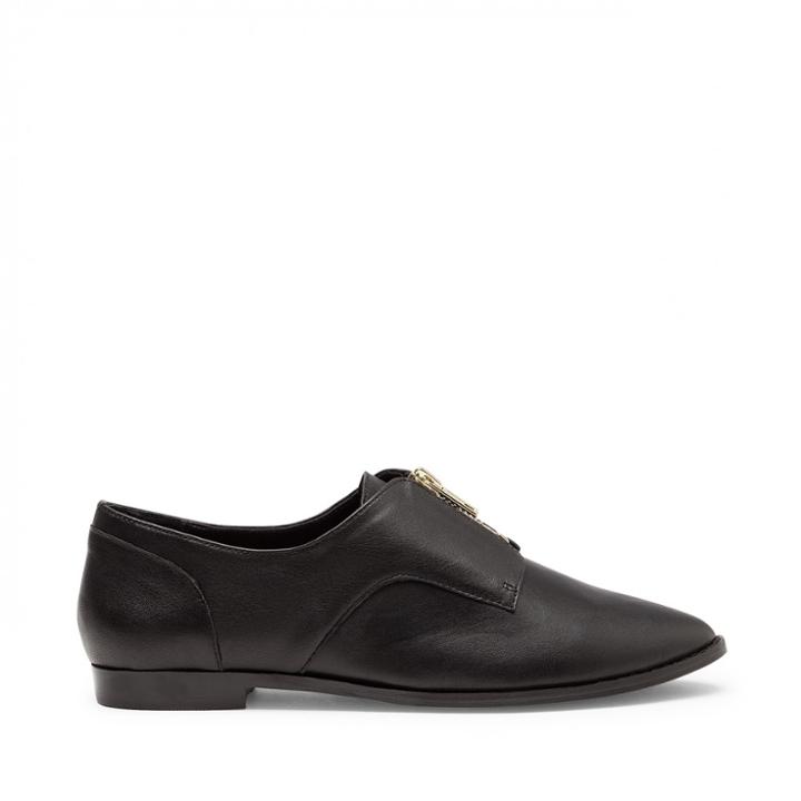 Sole Society Sole Society Nirvana Zipper Loafer - Black-7.5