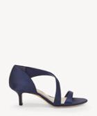 Imagine Imagine Women's Karlyn Low Heels Sandals Inkwell Blue Size 10 Satin From Sole Society