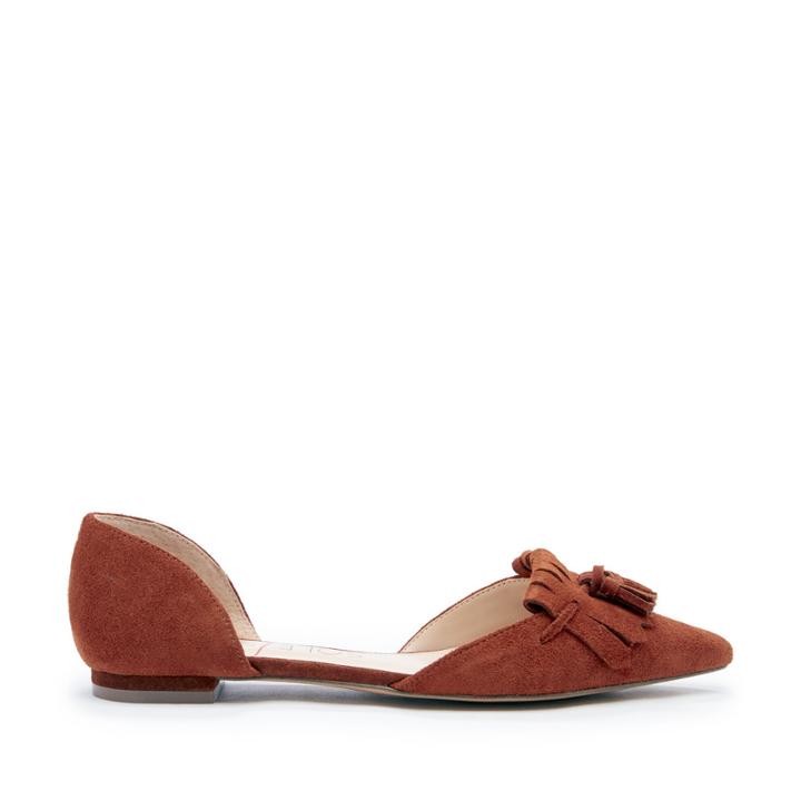 Sole Society Sole Society Hart Tassel Dorsay Flat - Rust-5