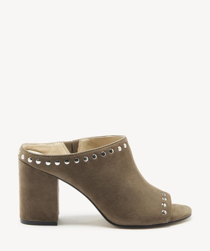 Sole Society Women's Layce Studded Sandals Antique Green Size 10 Suede From Sole Society