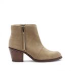 Sole Society Sole Society Ines Zipper Ankle Bootie - Sand-11