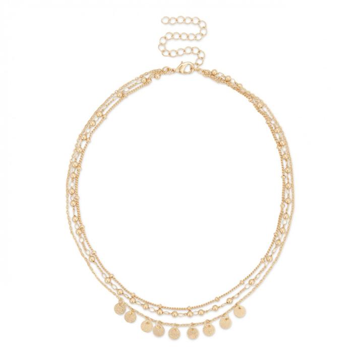 Sole Society Sole Society Multi-strand Coin Choker - Gold-one Size
