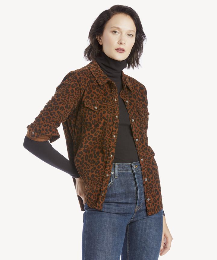 Sanctuary Sanctuary Women's Work Shirt In Color: Urban Leopard Size Xs From Sole Society