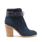 Sole Society Sole Society Kelsita Suede Heeled Bootie - Ink-5.5