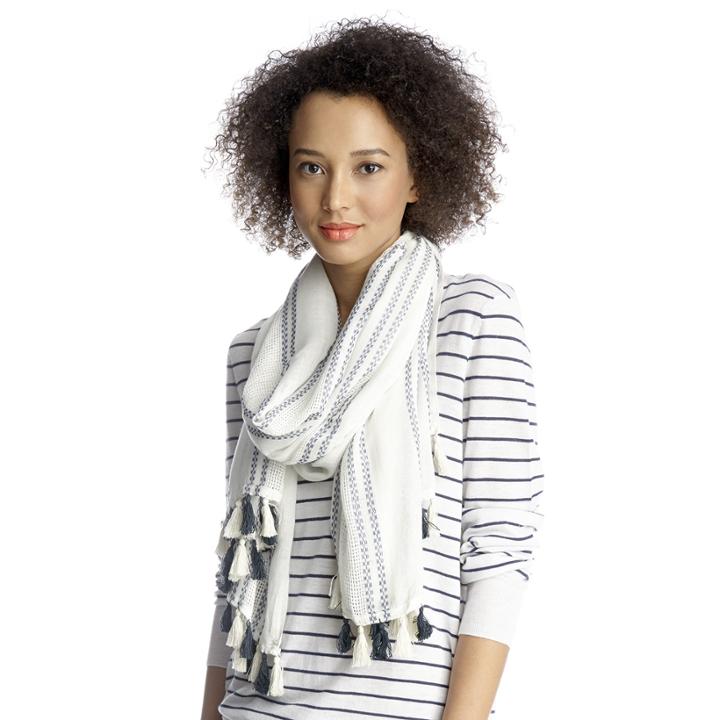 Sole Society Sole Society Woven Tassel Scarf