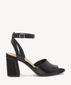 Lucky Brand Lucky Brand Women's Verlena Flare Heels Sandals Black Size 5 Leather From Sole Society