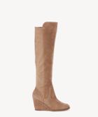 Sole Society Sole Society Laila Tall Wedges Boots Taupe Size 5 Suede