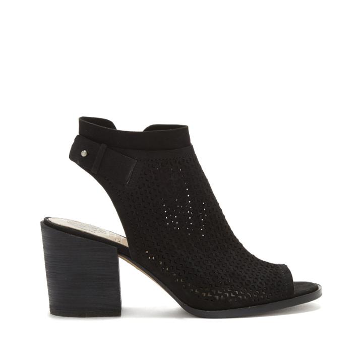 Vince Camuto Vince Camuto Lidie Laser Cut Block Heel Sandal - Black-5