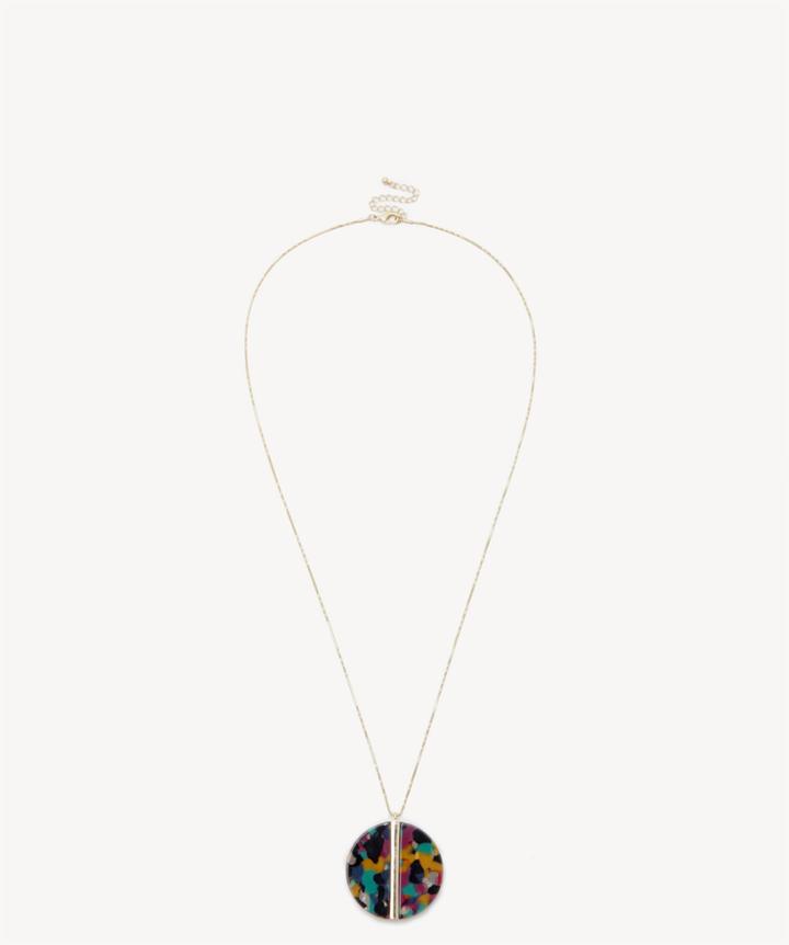 Sole Society Sole Society Disc Plated Pendant Necklace