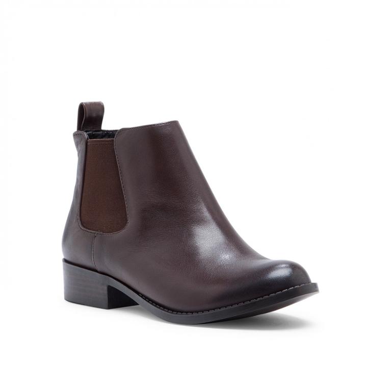Sole Society Sole Society Noa Chelsea Bootie - Reddish Brown