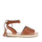 Sole Society Sole Society Clover Lace Up Espadrille - Cognac