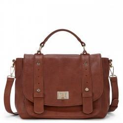 Sole Society Sole Society Presley Vegan Leather Messenger - Brown-one Size