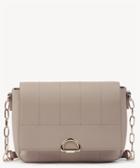 Sole Society Sole Society Colie Vegan Quilted Crossbody Bag In Color: W/ Chain Strap Taupe Leather