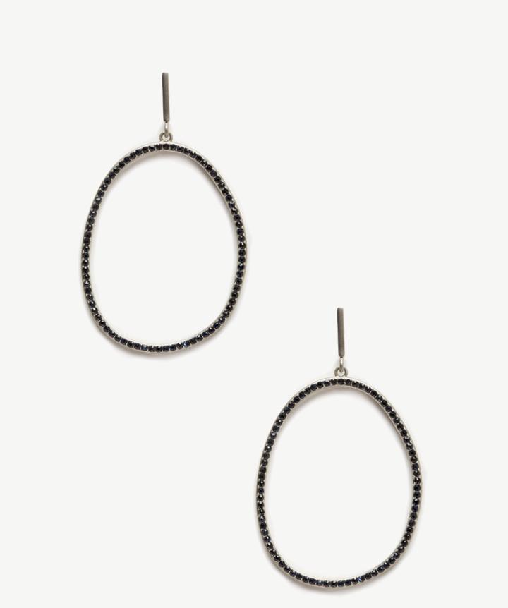 Sole Society Women's Gypsy Hoops Jet One Size From Sole Society