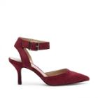 Sole Society Sole Society Olyvia Halo Ankle Strap Pump - Crimson-5.5