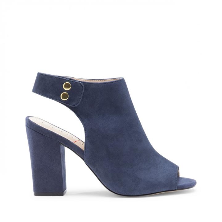 Sole Society Sole Society Easton Peep Toe Block Heel - Navy-5.5