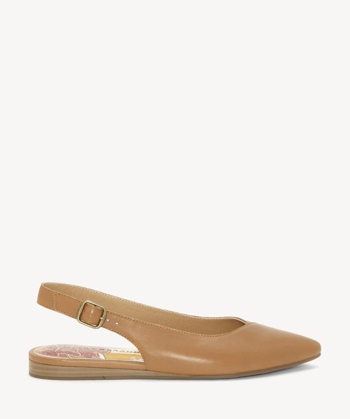 Lucky Brand Lucky Brand Women's Beratan Slingback Pointed Toe Flats Macaroon Size 5 From Sole Society