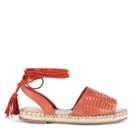 Sole Society Sole Society Clover Lace Up Espadrille - Paprika