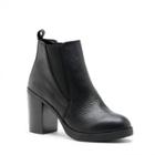 Sole Society Sole Society Foxx Elastic Gore Platform Bootie - Black-7.5