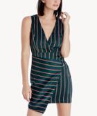 J.o.a. J.o.a. Wrap Style Stripe Dress