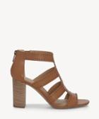 Lucky Brand Lucky Brand Women's Tahira Block Heels Sandals Macaroon Size 5 Leather From Sole Society