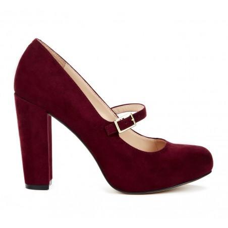 Solesociety Whitney Closed Toe Heel - Burgundy