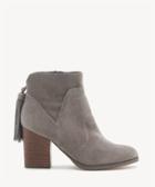 Sole Society Sole Society Ambrose Back Tassel Bootie Mushroom Size 8.5 Suede