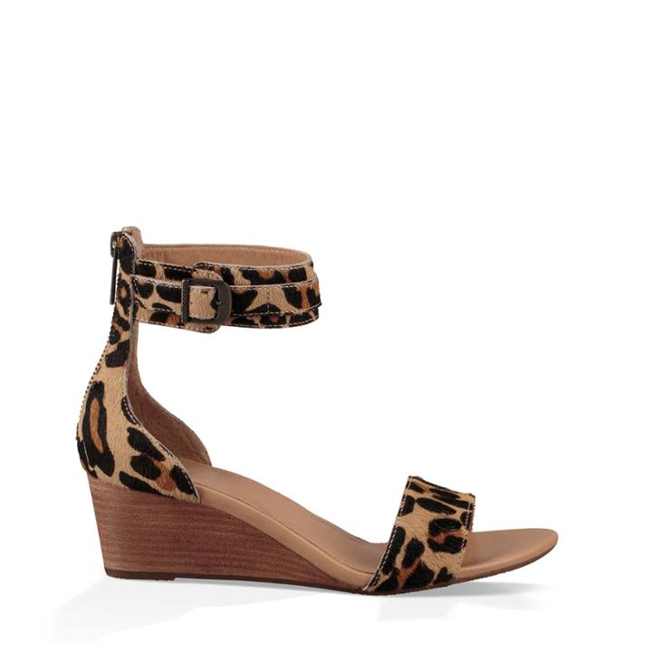 Ugg Ugg &reg; Char Leopard Stacked Wedge Sandal - Chestnut Leopard-6