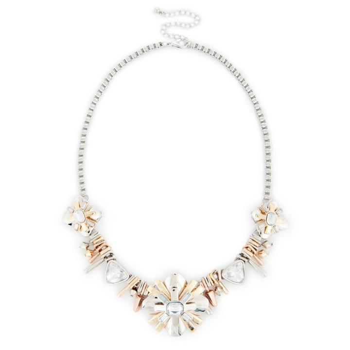 Sole Society Sole Society Galactica Statement Necklace - Silver Combo