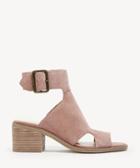 Sole Society Women's Tally Block Heels Sandals Antique Rose Size 5 Suede From Sole Society