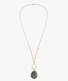 Sole Society Sole Society Oasis Pendant Necklace Agate One Size Os