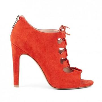 Solesociety Mandee Lace Up Heel - True Red