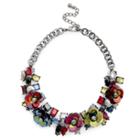Sole Society Sole Society Irridescent Botanical Statement Necklace - Multi