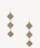 Sole Society Sole Society Lattice Cut Shoulder Duster Earrings Antique Gold One Size Os