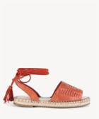 Sole Society Sole Society Clover Lace Up Espadrille Paprika Size 5 Leather