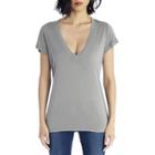 Stylesaint Stylesaint Beechwood Deep V Neck Tee - Dusty Sage