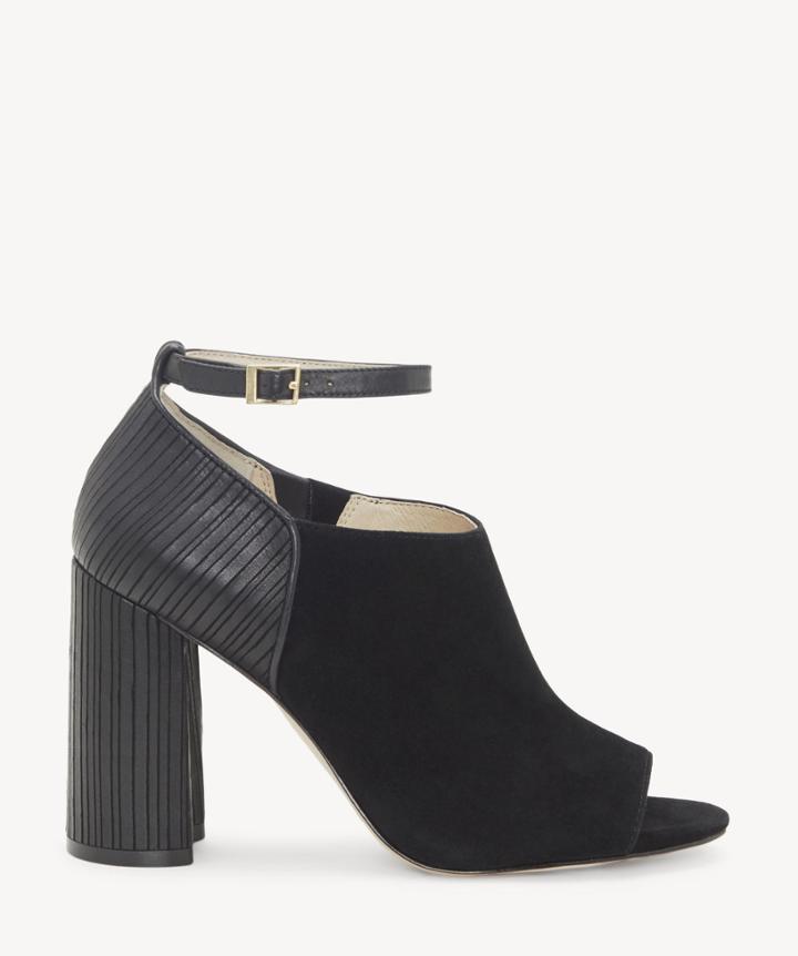 Louise Et Cie Louise Et Cie Women's Keran Block Heels Sandals Black Size 5 Suede Leather From Sole Society