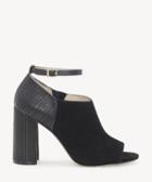 Louise Et Cie Louise Et Cie Women's Keran Block Heels Sandals Black Size 5 Suede Leather From Sole Society