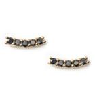 Sole Society Sole Society Plated Earring Set - Black