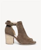 Sole Society Sole Society Ferris Block Heels Sandals Dark Taupe Size 5 Suede