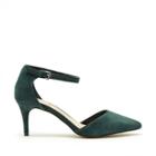 Sole Society Sole Society Ayla Ankle Strap Pump - Dark Green-6