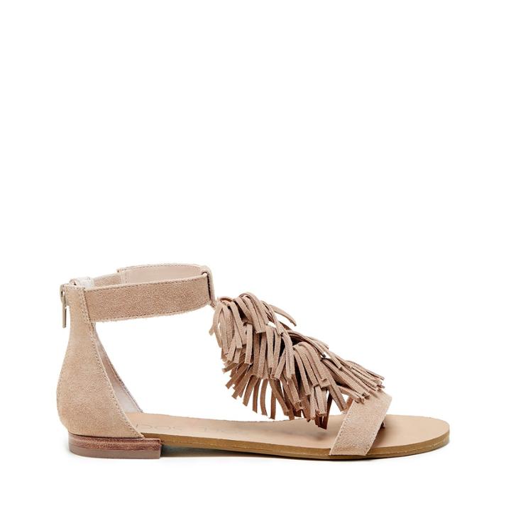 Sole Society Sole Society Koa Fringe Flat Sandal - Caramel-5